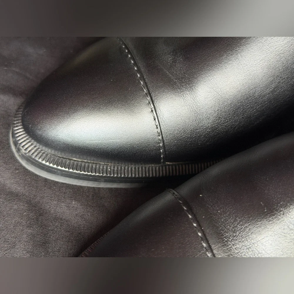 🖤CHANEL🖤Shearling Fur 'CC' Leather Logo Biker Boots